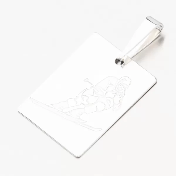 Strieborný prívesok lyžovanie PAMŠ-130766-Ag