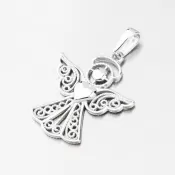 Prívesok z bieleho zlata anjel GCA13-021