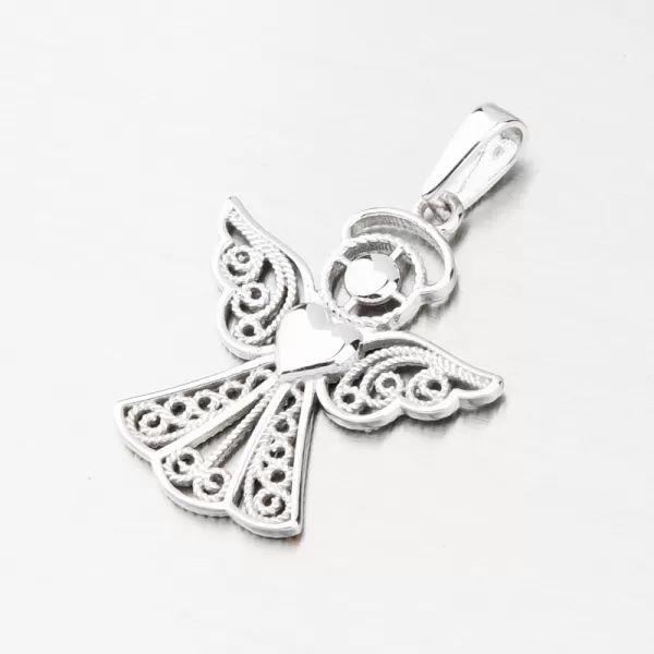 Prívesok z bieleho zlata anjel GCA13-021