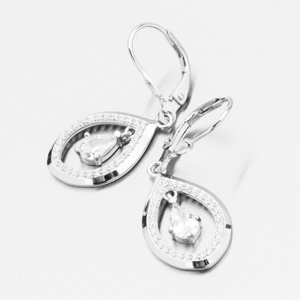Visiace náušnice so zirkónmi PKL-2224