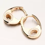 Dámske náušnice žlté zlato 585 so zirkónmi 12R-754