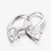 Strieborné náušnice so zirkónmi PKL-2278