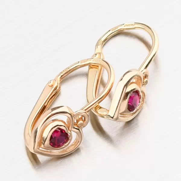 Zlaté náušnice so zirkónmi 52DN-2752zč