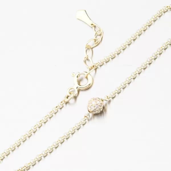 Dámsky náramok žlté zlato 585 zirkón DZF5726-ZL-ZIR