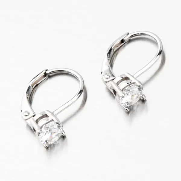 Strieborné náušnice so zirkónom