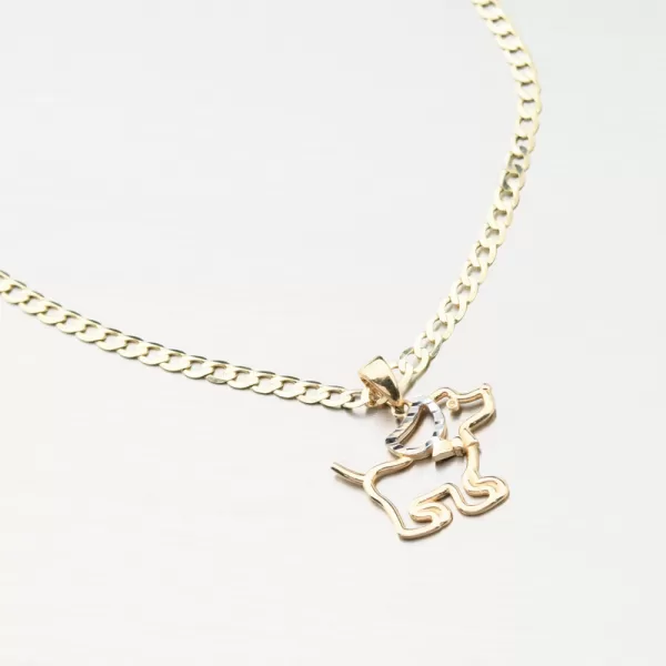 Zlatý prívesok pes 13R-414