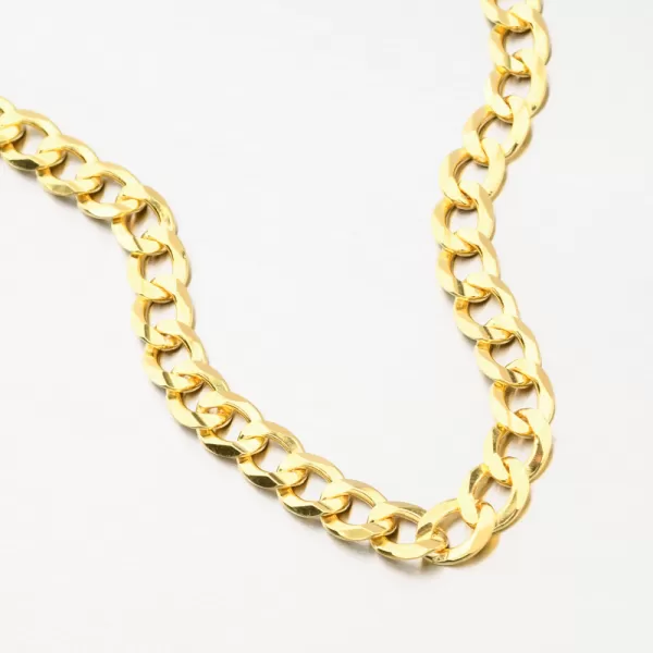 Strieborný pozlátený náramok Pancer CHRS-08-180-FLAT-CONC-AU