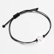 Black String Bracelet s príveskom LT14-012-B