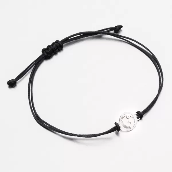 Black String Bracelet s príveskom LT14-012-B