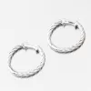 Náušnice z bieleho zlata kruhy 20 mm DZF4326-B