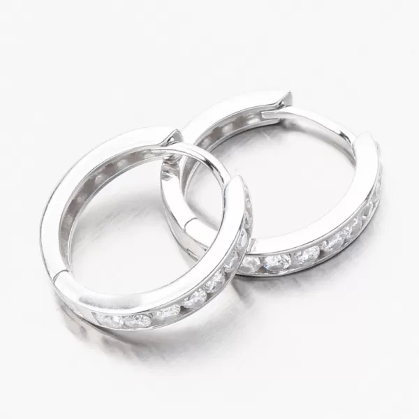 Strieborné kruhy 17 mm so zirkónmi PKL-2282