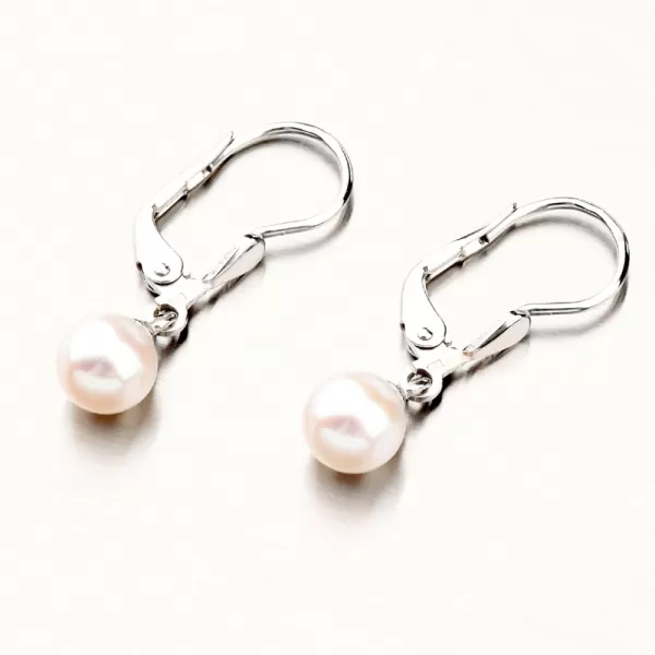 Dámske náušnice biele zlato 585 perál 52GZ-3016B-KL