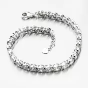 Strieborný náramok so zirkónmi PKL-4010