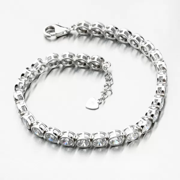 Strieborný náramok so zirkónmi PKL-4010