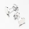 Strieborné náušnice kôstky UPST-121956-Rh