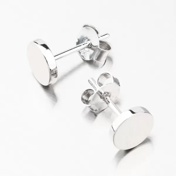 Strieborné náušnice kôstky UPST-121956-Rh