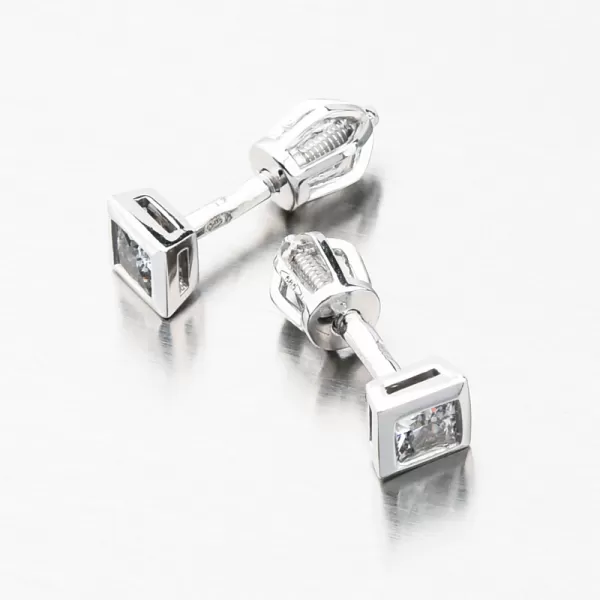 Dámske náušnice biele zlato 585 zirkón 52GZ-8043-B