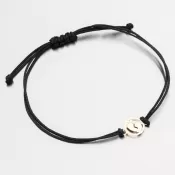 Black String Bracelet s príveskom LT14-012-ZL