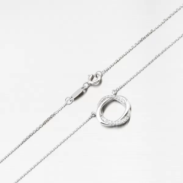 Náhrdelník so zirkónmi DZF4133-B-ZIR