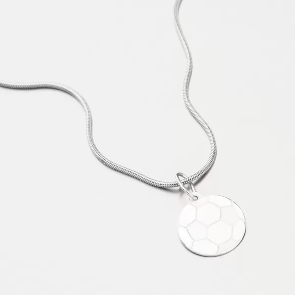 Strieborný prívesok futbalová lopta PAMŠ-130036-Ag