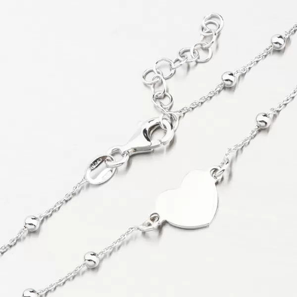 Strieborný náramok so srdcom B1901874-1132-SLX