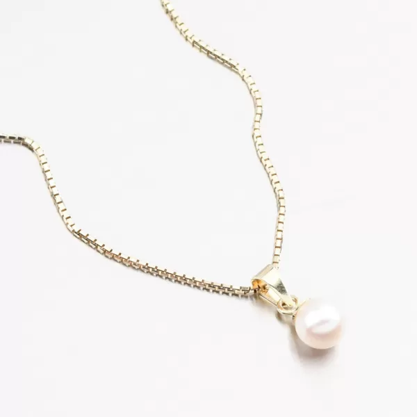 Zlatý prívesok s Pearl 352p-130099