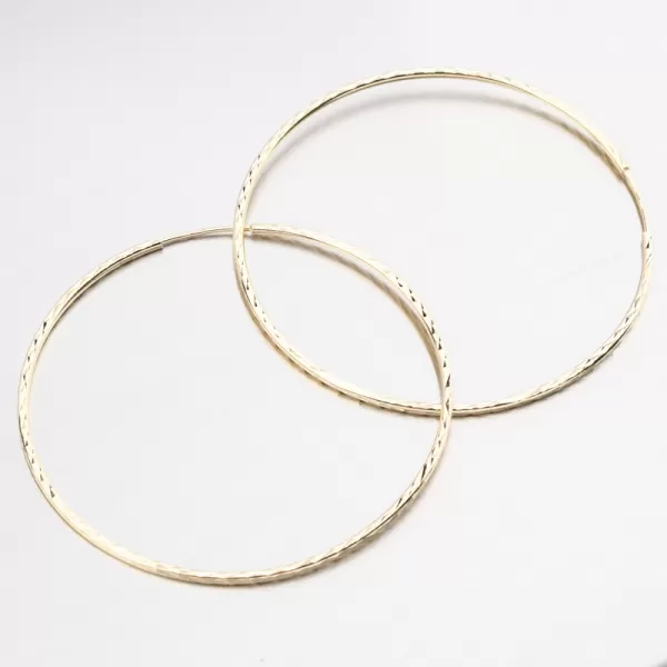 Zlaté kruhy 55 mm 12r-744