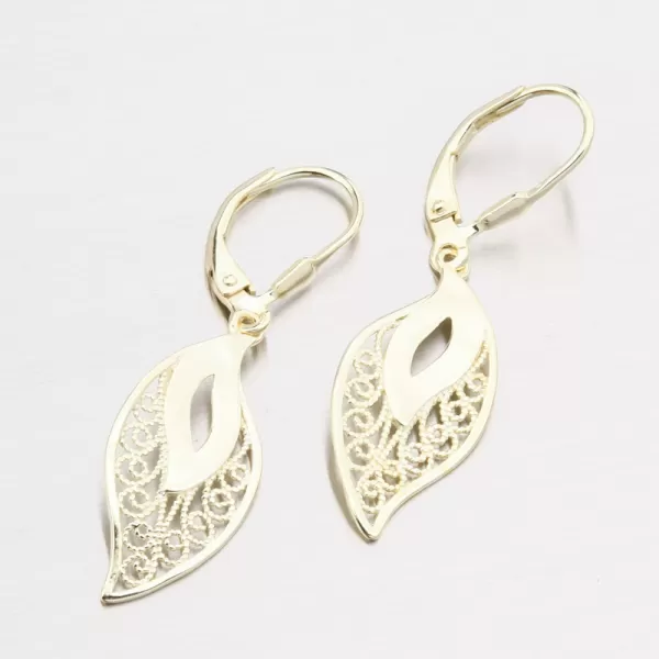 Čalúnenie strieborných náušníc Filigree PKL-2269