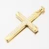 Pozlátený strieborný kríž so zirkónmi HST-13687