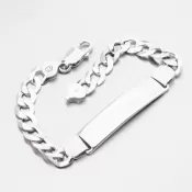 Strieborný náramok Pancer s doskou CHRS-08-200-SF-IVL