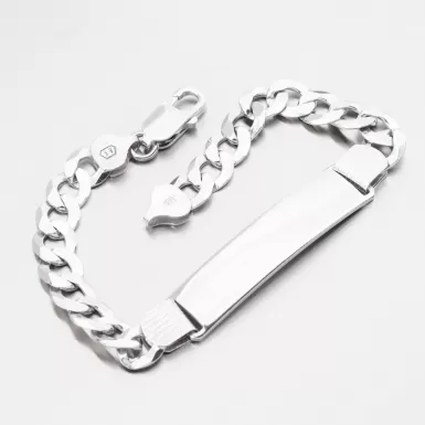 Strieborný náramok Pancer s doskou CHRS-08-200-SF-IVL