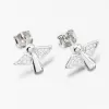 Strieborné náušnice kôstky anjel UPST-122411
