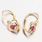 Zlaté náušnice so zirkónmi 52DN-2752zč