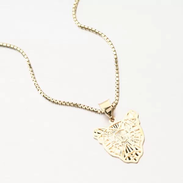 Zlatý prívesok hlava tigra PKL23-006