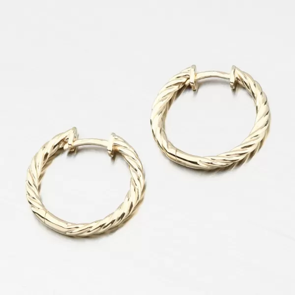 Zlaté náušnice Kruhy 20 mm DZF4326-ZL