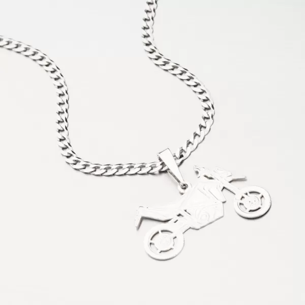 Strieborný prívesok motorka PAMŠ-130194-Ag