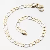 Zlatý náramok Figaro 3+1 PKL24-036