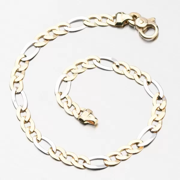 Zlatý náramok Figaro 3+1 PKL24-036