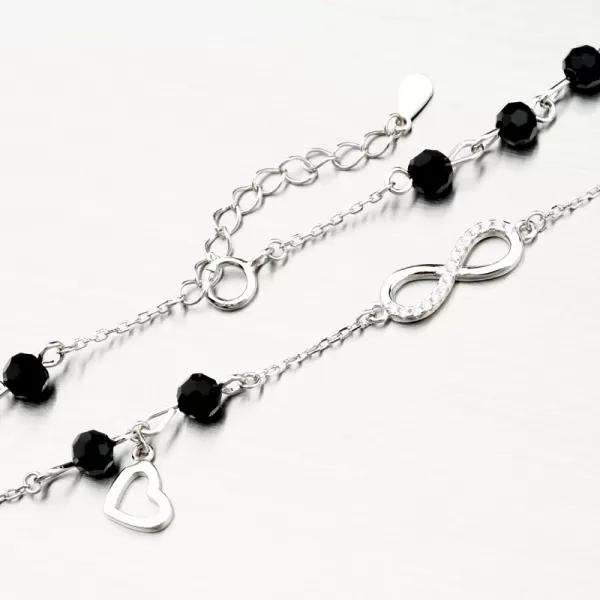 Strieborný náramok nekonečno PKL-4009