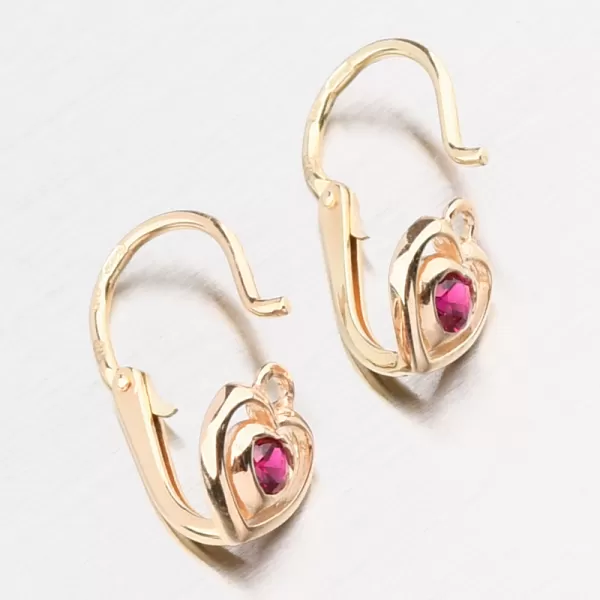 Zlaté náušnice so zirkónmi 52DN-2752zč