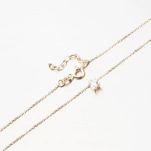 Zlatý náhrdelník so zirkónom GCA15-004