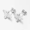 Strieborné náušnice kôstky anjel UPST-122411