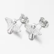 Strieborné náušnice kôstky anjel UPST-122411