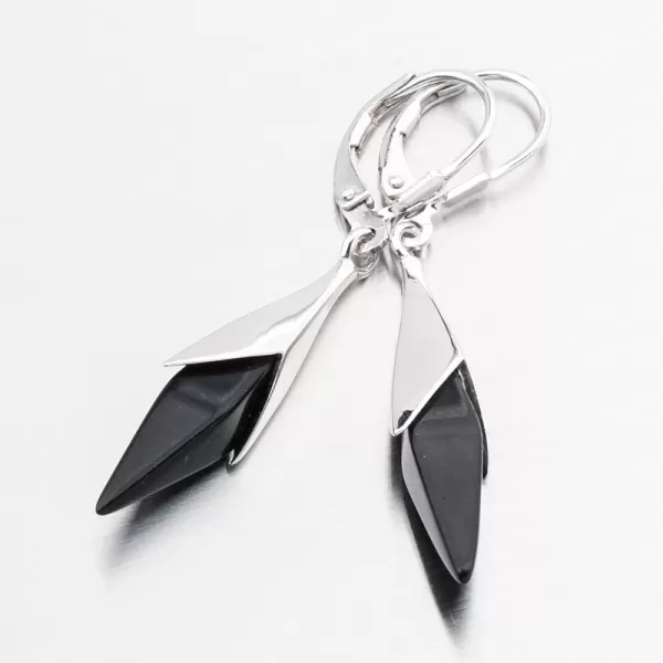 Strieborné náušnice s Onyx PKL-2272