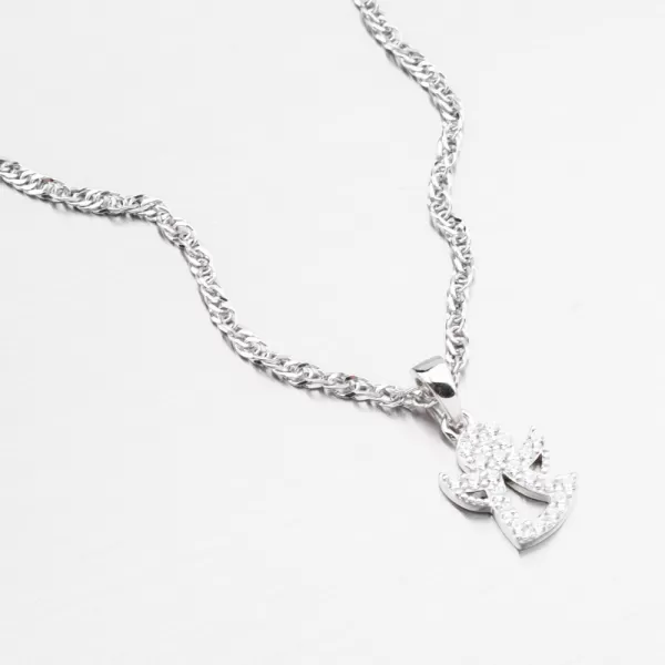 Strieborný prívesok Anjel s zirkónmi PKL-3164