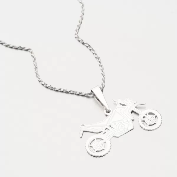 Strieborný prívesok motorka PAMŠ-130414-Ag