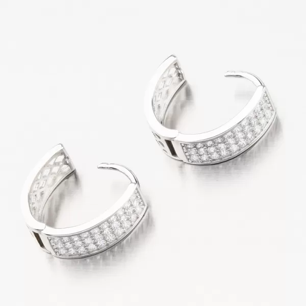 Strieborné kruhy so zirkónmi PKL-2199