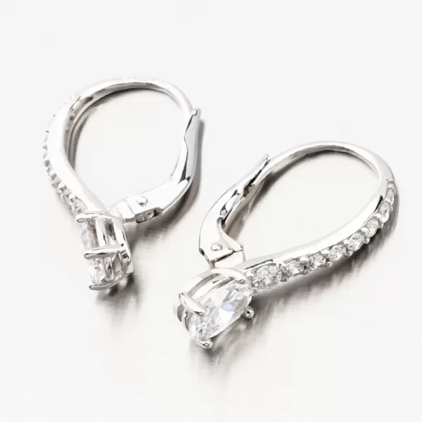 Náušnice z bieleho zlata 668P-120414