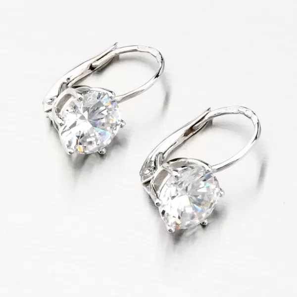 Dámske náušnice žlté zlato 585 so zirkónom 668P-120627