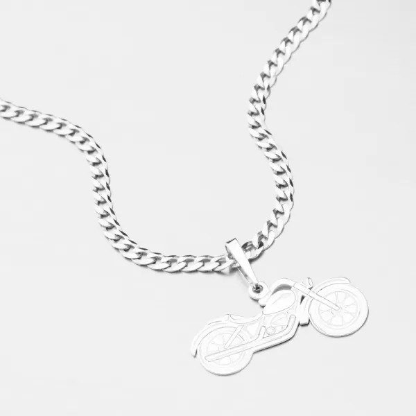 Strieborný prívesok motorka PAMŠ-130032-Ag